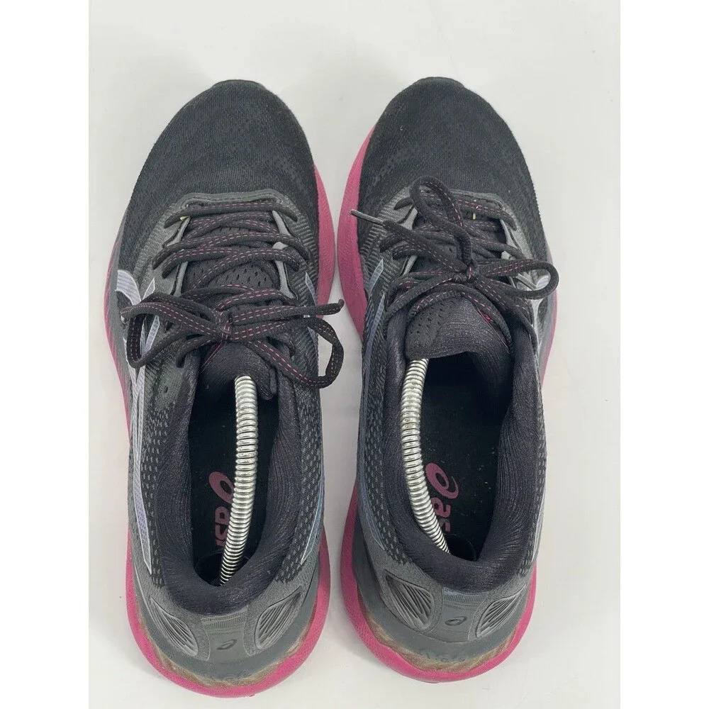 ASICS Gel Nimbus 23 Women’s Size 10 Black Pink Running Athletic Shoes Sneaker